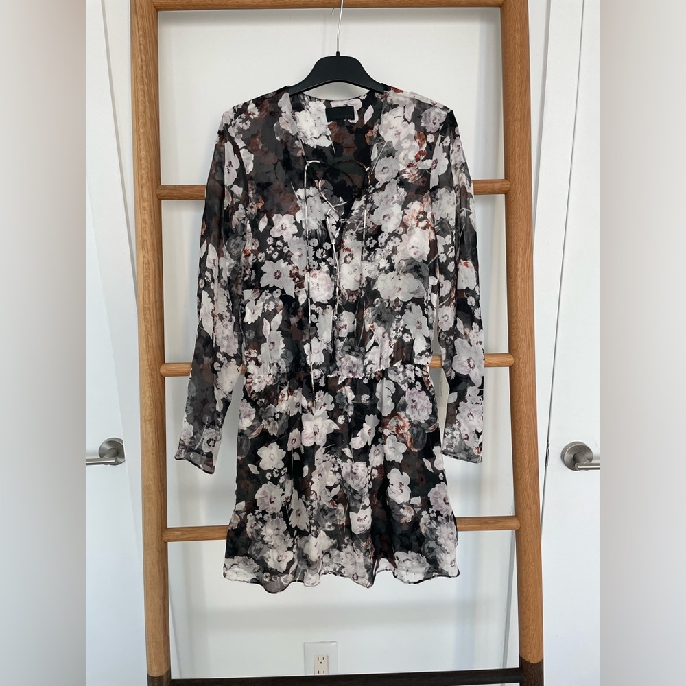 Beautiful INTERMIX, Black, flowy, floral dress